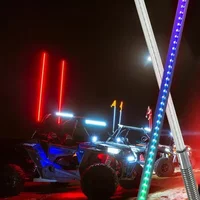 1.8FT RGB LED Whip Lights Flag Pole,LED Whip Lights,APP Control for UTV, ATV, Off Road, Truck, Sand, Buggy Dune, RZR 1PCS