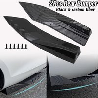 For BMW 3 Series E46 E90 E91 E92 E93 F30 F31 F34 F35 G20 43cm 2Pcs Rear Bumper Lip Wrap Angle Diffuser Splitter Canard Spoiler