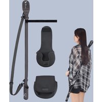Universal Adjustable(1.2-2.7m) Fishing Rod Protective Bag,Waterproof Lure Rod Case with Shoulder Strap, Durable Zippered Storage