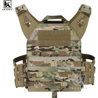 KRYDEX 500D Tactical JPC 2 Vest Plate Carrier With Detachable MOLLE Front Panel Airsoft Paintball Quick Release Vest