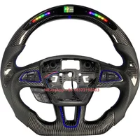For Focus MK3 2015-2018 ST RS Active ST-Line Customized Carbon Fiber Steering Wheel Support Heating LED Rpm Display