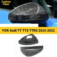 Rearview Mirror Cover for Audi TT TTS TTRS 2015-2022 Real Carbon Fiber Side Mirror Shells Frame Replacement Case Protector