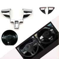 Car-styling accessories steering wheel trim decoration sticker case For Volkswagen Tiguan Touran Passat Amarok Multivan Lavida