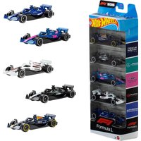 5 Pack Original Mattel Hot Wheels 1/64 Formula 1 Diecast F1 Race Cars Models 1:64 Scale Mini Hotwheels Miniatures JLN11