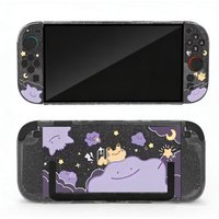 Cartoon Switch 2 Protective Case for Nintendo Switch 2 Glitter Purple Customize Joy-Con Console Case Can be inserted Dock Cover