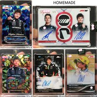 PANINI Signature ANTONELLI GEORGE RUSSELL DIY homemade Collection cards Texture Laser signature boy birthday Christmas gift