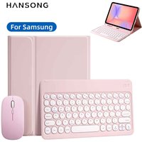 Tablet Case For Samsung Galaxy Tab S6 Lite Bluetooth Keyboard S7 S8 S9 S9 FE S10FE 11in S7+/S8+/S9+/S9 FE+/S10 Plus A8 Cover