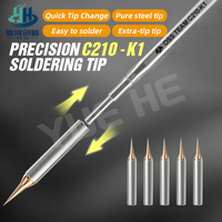 OSS TEAM C210 K1 Soldering Iron Tip 0.1mm Precision Fast Heating For Mobile Phone Motherboard CPU FFC Flying Wire Repair Tools