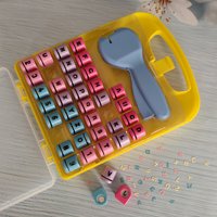 26 Letters Hole Puncher 0-9 Numbers Paper Cutter Machine Loose-Leaf Craft Punches Scrapbooking DIY Tools Office Binding Supplies