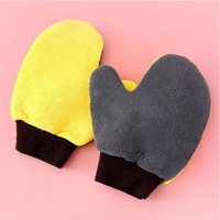 Microfiber Car Washing Glove Double-Faced Thickened Coral Fleece Cleaning Brush Gloves Car Detailing Cleaner Care Too
