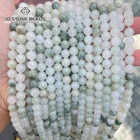Natural Ice Green Jade Beads Round Loose Spacer Jades Beads For Jewelry Making Diy Bracelet Necklace Accessories 4 6 8 10mm 15”