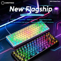 IROK CAROTMAS Mars75 Pro Mars75 Wired Gaming Magnetic Mechanical Keyboard 75% layout Rapid Trigge 0.001mm 8K Wired Game Keyboard