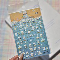 1PCS Sanrio Series 5D Nail Stickers Sushiro Pom Pom Purin Kuromi Kero Kero Keroppi Nail Art Accessories Cute Cartoon Stickers
