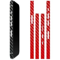 3D Carbon Fiber Phone Frame Decal Skin for iPhone 17 Air 16 Pro 15 Pro Max 14 Plus 13 Mini 12 Side Wrap Film Sticker