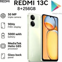 2026 (Latest Model) Redmi 13C 8+256GB | 50MP Triple Camera | 90Hz FHD+ Display | 5000mAh Battery Global Edition Smartphone
