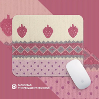 Leather Desk Pad Protector Strawberry Pink Polka Dots Girl Y2K Mouse Pad Office Desk Mat Waterproof Non-Slip PU Desk Blotter Pad