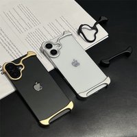 Aluminium-Metall-Gummi-Doppelschicht-Stoßfänger-Schutzhülle für iPhone 13 14 15 Plus 16 Pro 17 Pro Max 17 Air – Hochfeste Handyhülle