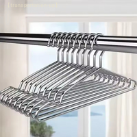 10pcs/set Stainless Steel Clothes Hanger For Dresses T-Shirts Coat Sweater Wardrobe Storage Organizer Drying Rack
