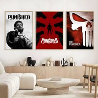 T-The P-Punisher One Last Kill Poster Frameless Poster Self-adhesive Art Waterproof Paper Sticker Coffee House Bar Room Wall Dec
