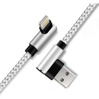 USB Cable 90 Degree For iPhone 14 13 12 11 Pro Max X XR 6s 7 8 Plus 1m 2m Lead Mobile Phone Fast Charging Cord Data Charger Wire