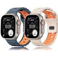 Sport Silicone color wave Strap For Apple Watch ultra 3 2 1 Bands 49mm 44mm 45mm 46mm 42mm correa iwatch Series 11 10 9 8
