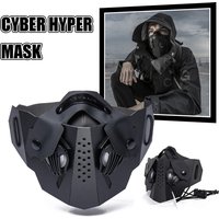 Tactical Cyberpunk Mechanical Mask Futuristic Style Paintball Mask Halloween Party Costume Props Accessories for Music Festival