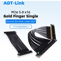 Gen5 PCIE 5.0 X16 Reverse GPU Extension Riser Cable 512Gbps for NVIDIA RTX50 AMD RX90 Graphics Card Mini ITX A4 Case 90 Degree