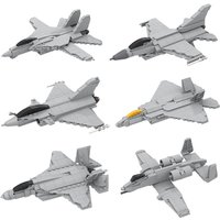 MOC building blocks toy miniature aircraft model creative display item holiday gift for boys' birthday