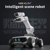 Storm X5 Intelligent RC Robot Car with Infrared Recognition & Programmable Modes - White/Black, Kids Educational Gift
