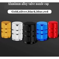 ใNewใCar Tire Valve Stems Cap Knurling Style Tire Valve Cap Aluminum Tire Wheel Stem Air Valve Cap Car Accessories