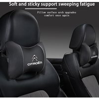 Citroen Car Neck Pillow Leather Breathable Soft Headrest Accessories Key For Berlingo C4 C Grand C3 C2 Jumper C1 C5 Cactus Jumpy