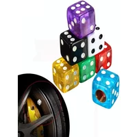 AliExpress NONE 4Pcs/Set Plastic Wheel Stem Tyre Air Valve Dustproof Cap Gold Dice Tire Tyre Valve Caps Bike Auto Truck Tire Valve Dust Cap Amag