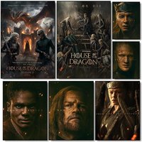 TV Drama H-House of the Dragon Poster Modern Minimalist Wall Art Prints for Bedroom Living Room Home Decor Interior Gift