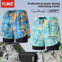 Escatch Quick Dry Summer Mens Siwmwear Beach Board Shorts Briefs For Man Swim Trunks Male Sportswear Beachwear Fitness Plus Size