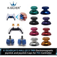K-SILVER TMR/HALL Joystick with Stick Cap for PS5 Game Controller Stick No-Drift Thumbstick 3D Analog Sensor repair parts