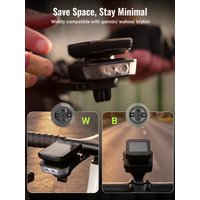 AliExpress RAVEMEN FR1100 SE FR500 Bike Headlight For Garmin Wahoo Bicycle Front Lamp Rechargeable Side Visibility Day&Night AOM06 Mount