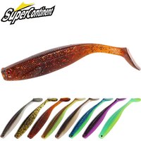 2022 Supercontinent ShadTeez 5cm/7cm/10cm Pike Zander Predator Fishing 3d eyes Soft lure Fishing lures