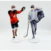 Melting Point Anime Keychain Women Eunsan Acrylic Key Chain Man Ian Key Ring Pendant Ornament Accessories Friend Gift