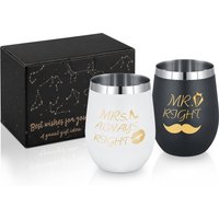 Stainless Steel Gift Box Mug - Cocktail Drinkware for Martini Mojito Mixed Drinks Bar Party Beer Wine Glass