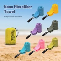 Hiturb Outdoor-Reise-Rundstoffbeutel, Verpackung, schnell trocknendes Handtuch, saugfähig, schnell trocknend, leicht, tragbar, Strandlauf