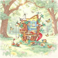 New good friends tree house assembly toys holiday New Year gifts 2026 new men and women DIY party toys