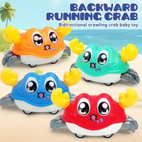 Crawling Crab Tummy Time Walking Dancing Toy Baby Sensory Toy Learning Crawl Gifts Double Force Walking Crawling Toys