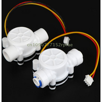 1/2/3 Pcs PE Flow Sensor Series Digital Liquid Flow Sensor YF S401 S402 G3/4 G1/2 Hall Effect Inline Meter For RO Machine