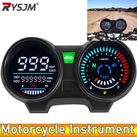 ADQ Universal Digital Motorcycle Speedometer Tachometer 15000 RPM Auto LCD Digital Odometer Bike Gauge Moto Dashboard Meter