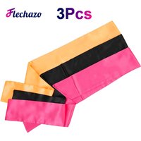 Silk Edge Wrap Head Wrap Wig Grip Band 3Pcs Soft Satin Scarf Fashion Headbands For Lace Frontal Wigs Makeup Sports Yoga Facial