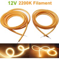 12V 600mm LED Flexible Ultra Slim Filament Spiral Bulb 2200K Filament Retro Edison Bulb Lamp Parts Diode Light Strip Decoration