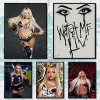 W-Wrestler L-Liv M-Morgan Club Bar Paper Vintage Poster Wall Art Painting Bedroom Study Stickers