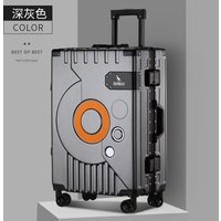 Fashion Aluminum frame travel luggage silent large-capacity trolley suitcase 20 inch suitcase carry on 24 inch password box