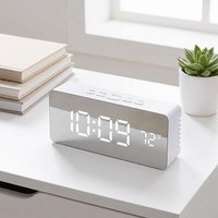 LED Digital Desktop Alarm Clock with Temperature Display for Bedroom Home Office Teens Kids Electronic Table Decor