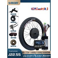 AliExpress NONE MTX Rim Electric Bike Conversion Kit 48V-72V High Power 1000W/1500W/3000W Brushless Gearless Rear Hub Motor Wheel With 2.4 Tire